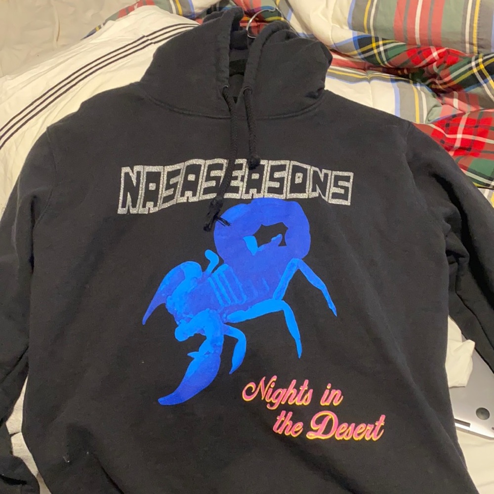 NASASEASONS Black Designer Scorpion Hoodie